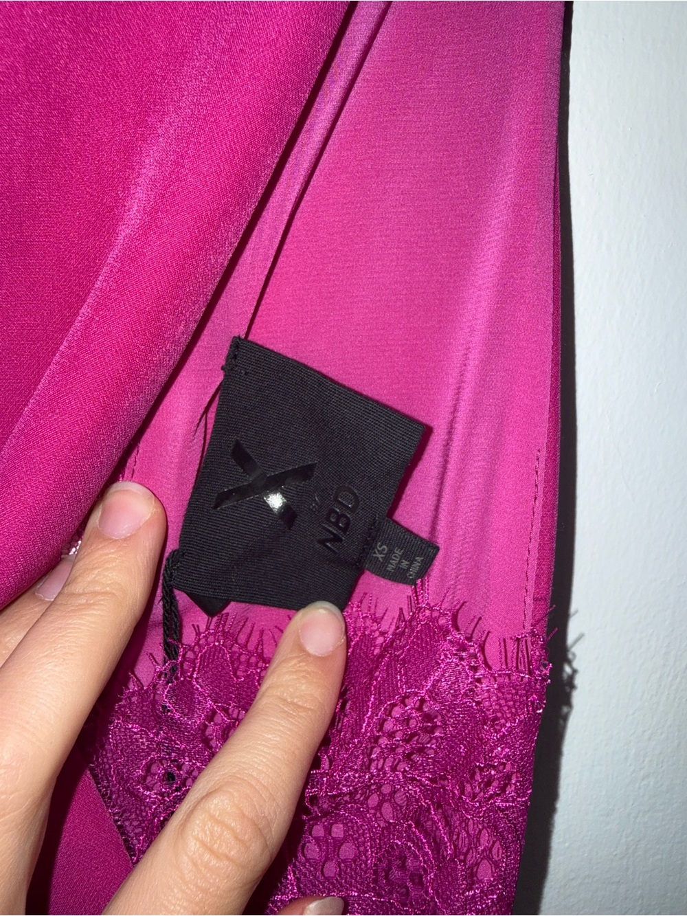 X by NBD Britney Mini Dress in Magenta NWT $278 Size XS - Picture 9 of 12